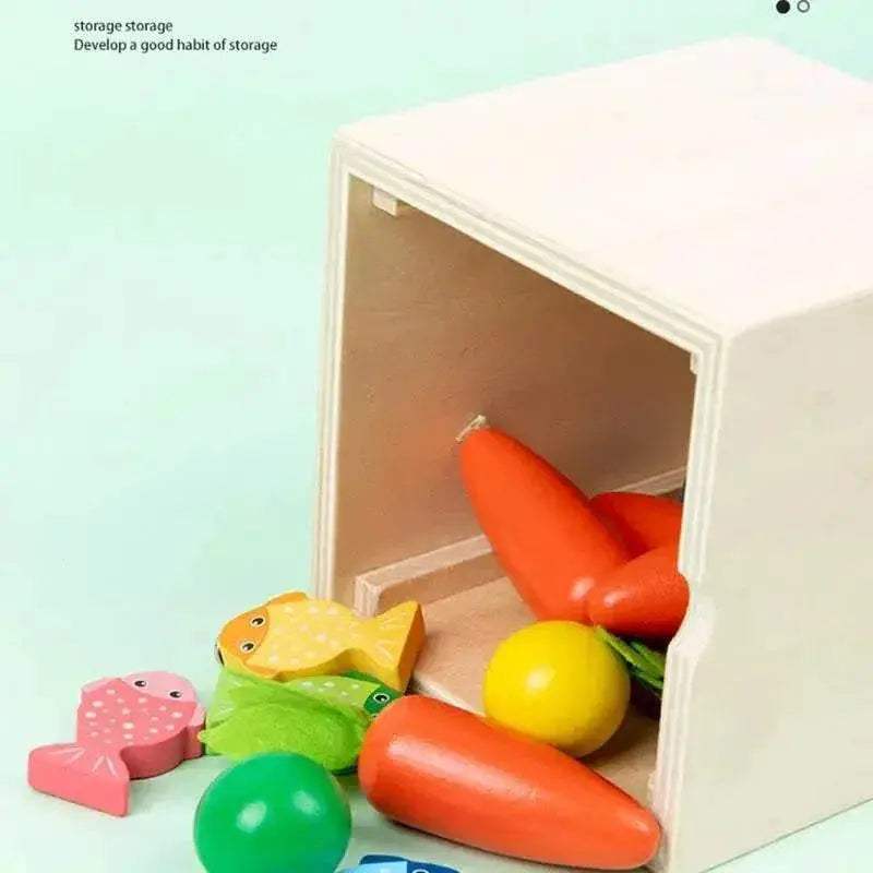 Montessori 5 In 1 Wooden Play Kit For Toddlers Age 1 And Up With Five Activities For Shape And Color Learning -  ToylandEU™