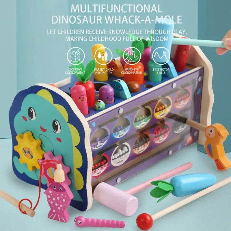 Montessori 8-in-1 Carrot Harvest Game - Fun Whack-a-Mole Toy for Kids - ToylandEU