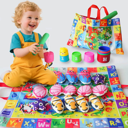 Montessori ABC 123 Colors Fishing Toy Develops Language Motor Skills Creativity - ToylandEU