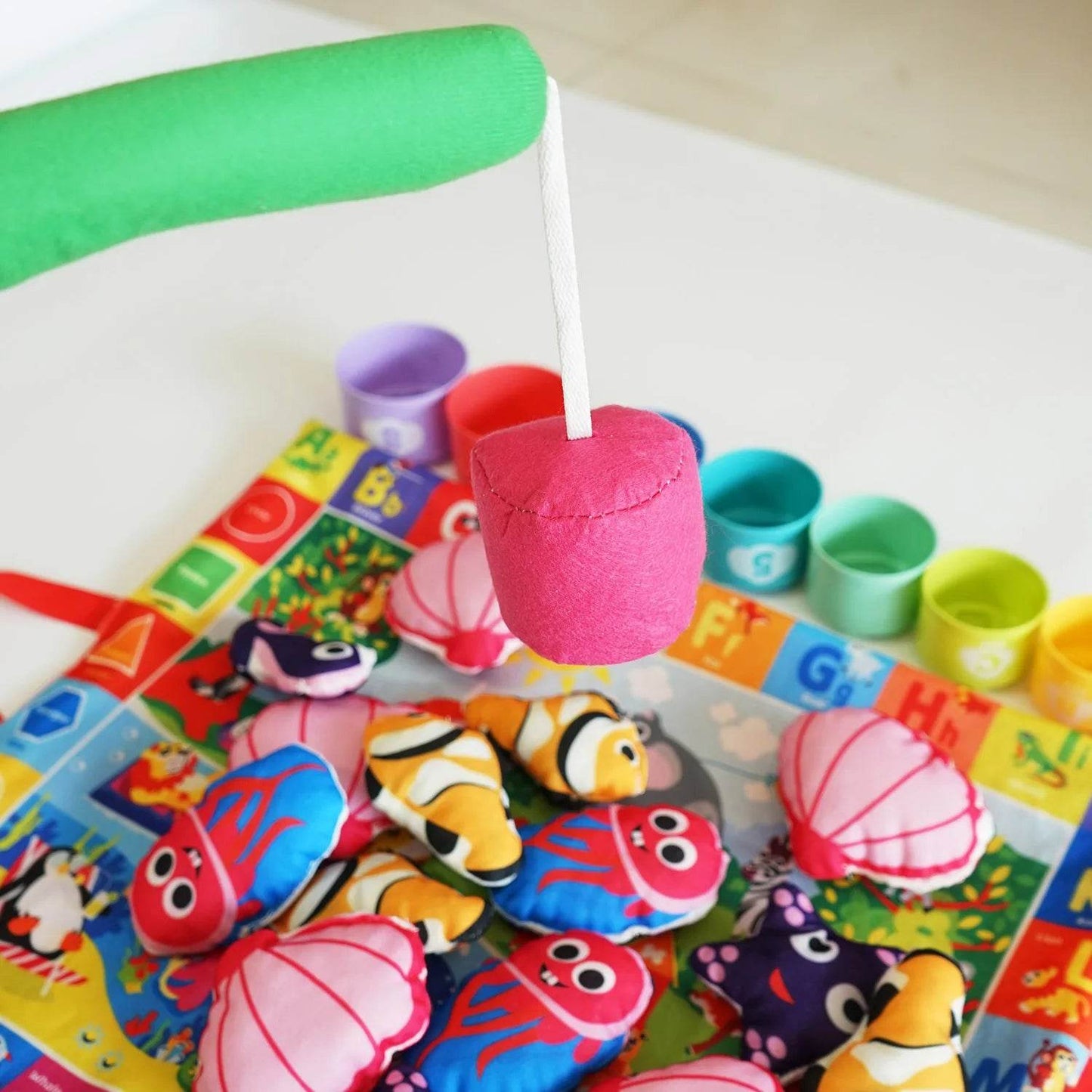 Montessori ABC 123 Colors Fishing Toy Develops Language Motor Skills Creativity - ToylandEU