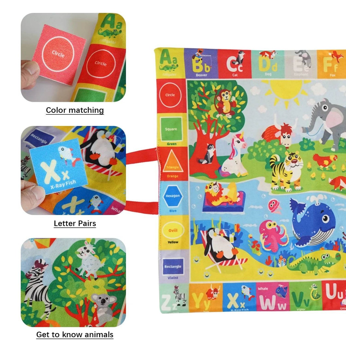 Montessori ABC 123 Colors Fishing Toy Develops Language Motor Skills Creativity - ToylandEU