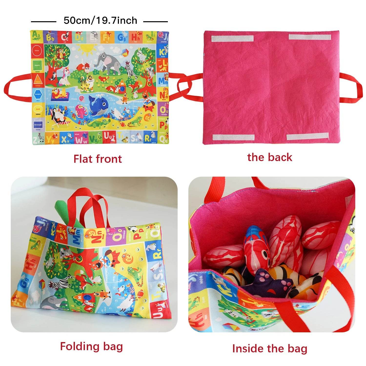 Montessori ABC 123 Colors Fishing Toy Develops Language Motor Skills Creativity - ToylandEU