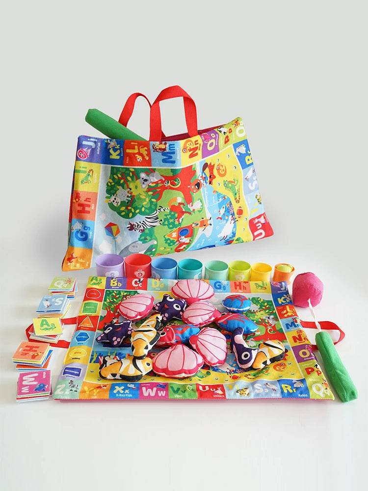 Montessori ABC 123 Colors Fishing Toy Develops Language Motor Skills Creativity - ToylandEU