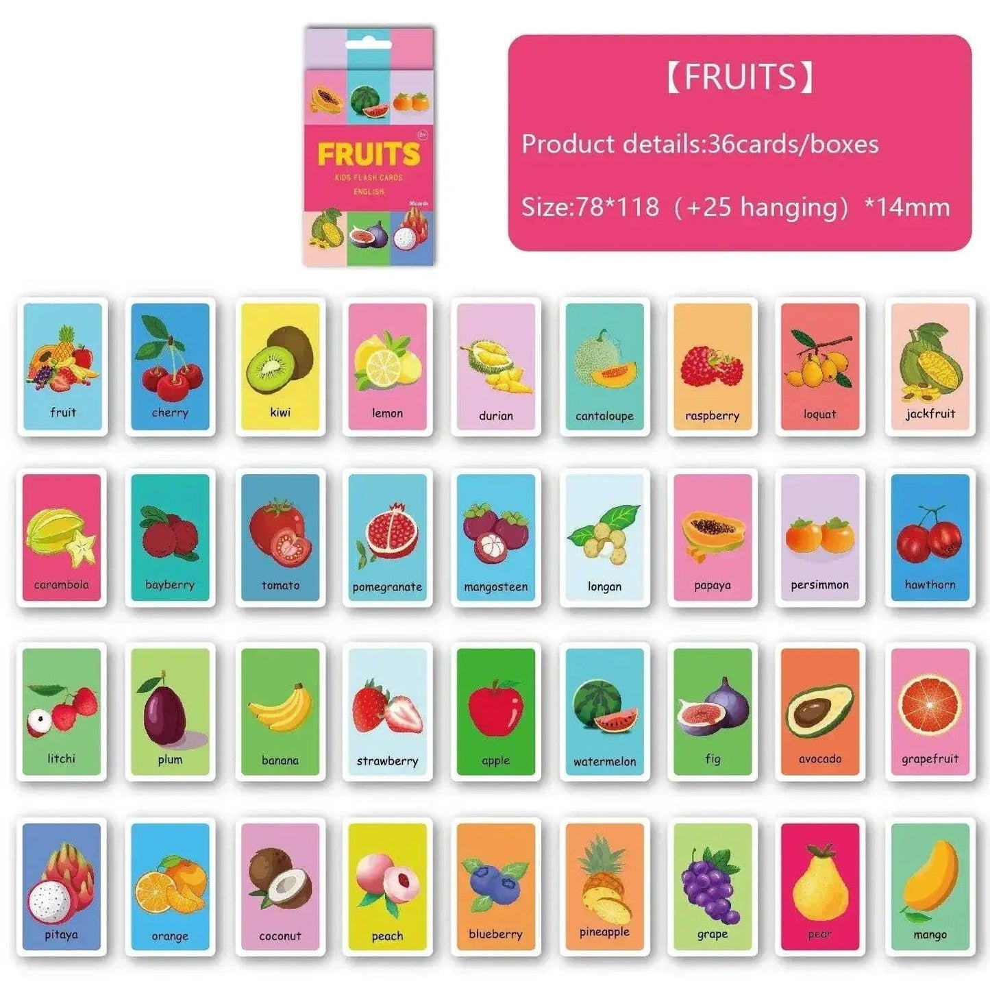  Montessori Alphabet Flashcards For Kids Ages 3 To 14, 36 Cards, 8 Themed Sets For Reading And Writing Skills -  ToylandEU™
