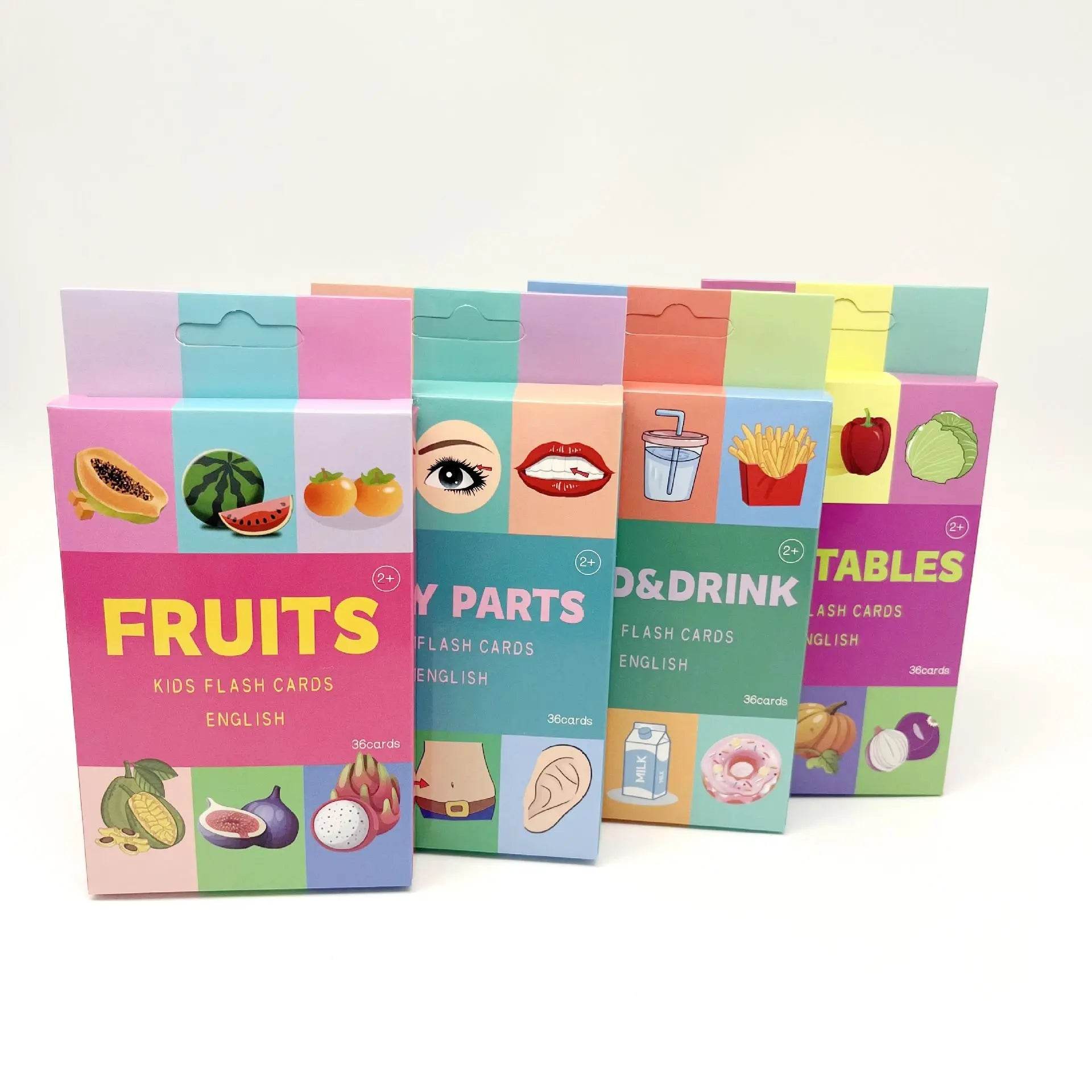 Montessori Alphabet Flashcards for Kids 3-14 Years 36 Cards 8 Themes Educational Toys Reading Writing - ToylandEU