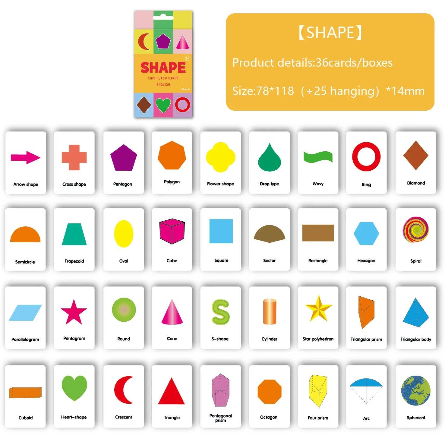 Montessori Alphabet Flashcards for Kids 3-14 Years 36 Cards 8 Themes Educational Toys Reading Writing - ToylandEU