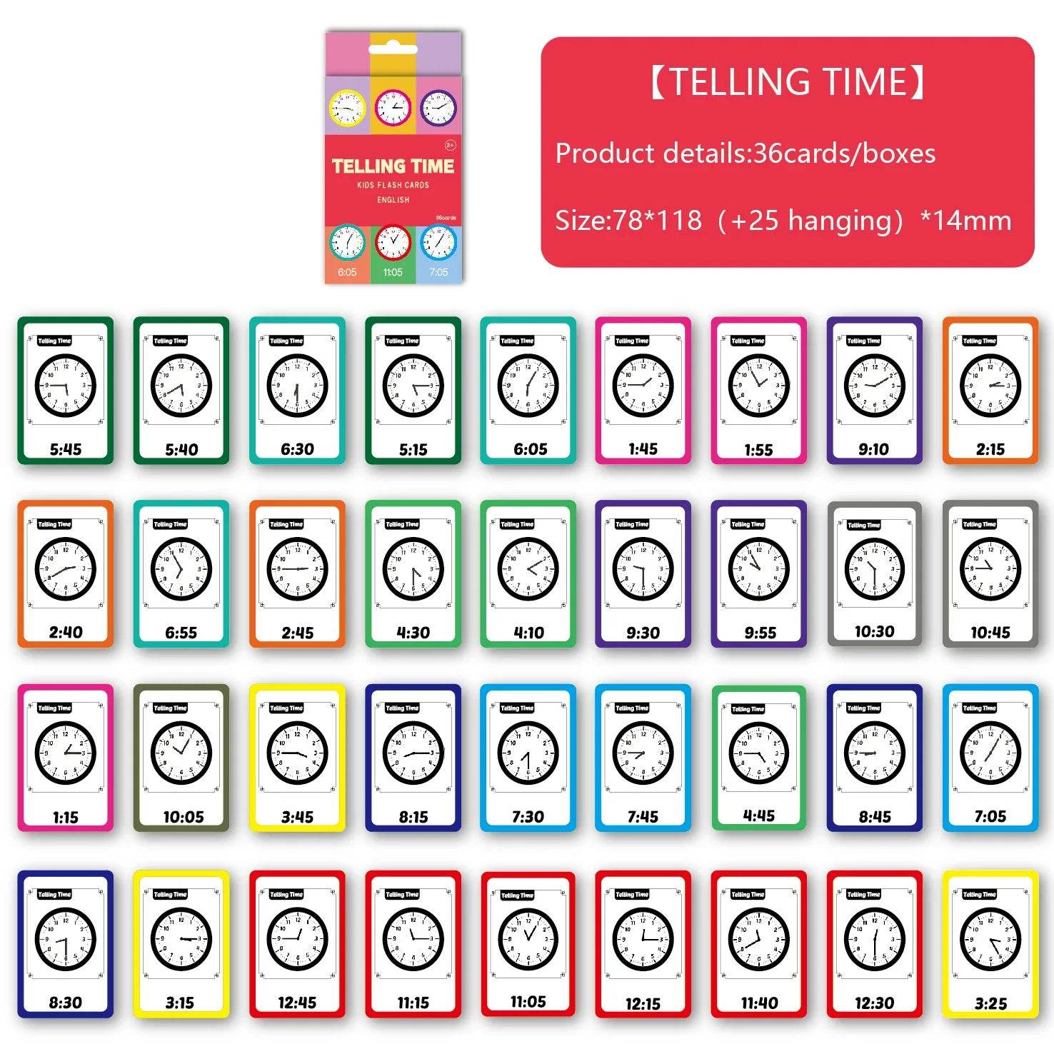 Montessori Alphabet Flashcards for Kids 3-14 Years 36 Cards 8 Themes Educational Toys Reading Writing - ToylandEU