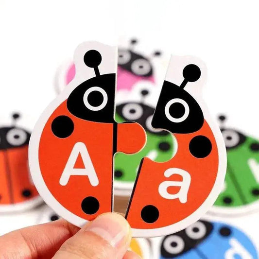  Montessori Alphabet Learning Puzzle Toy Wooden Letter Matching Game For Toddlers 3 To 6 -  ToylandEU™