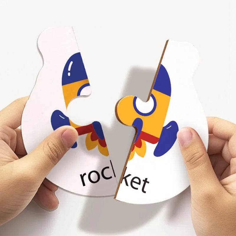 Alphabet Learning Puzzle Toys Matching Letter Game Montessori Wooden Educational Toys for Toddlers Preschool Learning Activities - ToylandEU