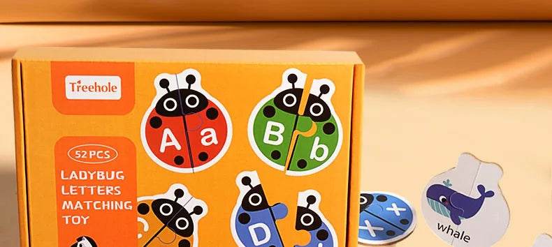 Alphabet Learning Puzzle Toys Matching Letter Game Montessori Wooden Educational Toys for Toddlers Preschool Learning Activities - ToylandEU