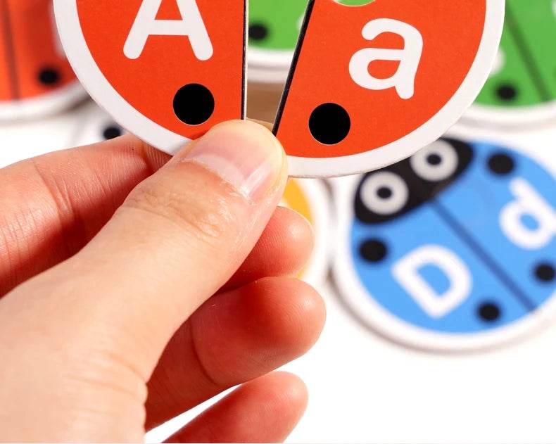 Alphabet Learning Puzzle Toys Matching Letter Game Montessori Wooden Educational Toys for Toddlers Preschool Learning Activities - ToylandEU