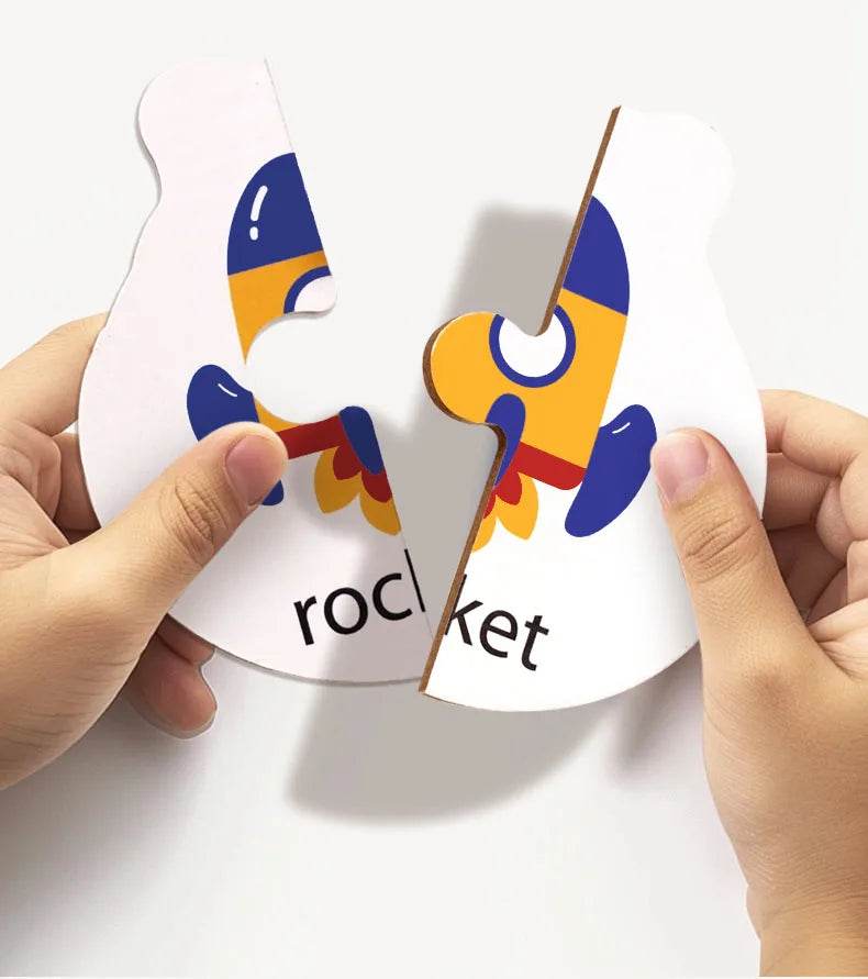 Alphabet Learning Puzzle Toys Matching Letter Game Montessori Wooden Educational Toys for Toddlers Preschool Learning Activities - ToylandEU