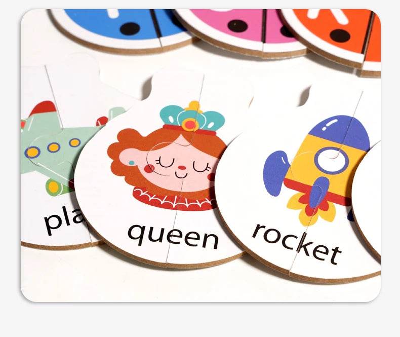 Alphabet Learning Puzzle Toys Matching Letter Game Montessori Wooden Educational Toys for Toddlers Preschool Learning Activities - ToylandEU