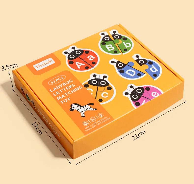 Alphabet Learning Puzzle Toys Matching Letter Game Montessori Wooden Educational Toys for Toddlers Preschool Learning Activities - ToylandEU