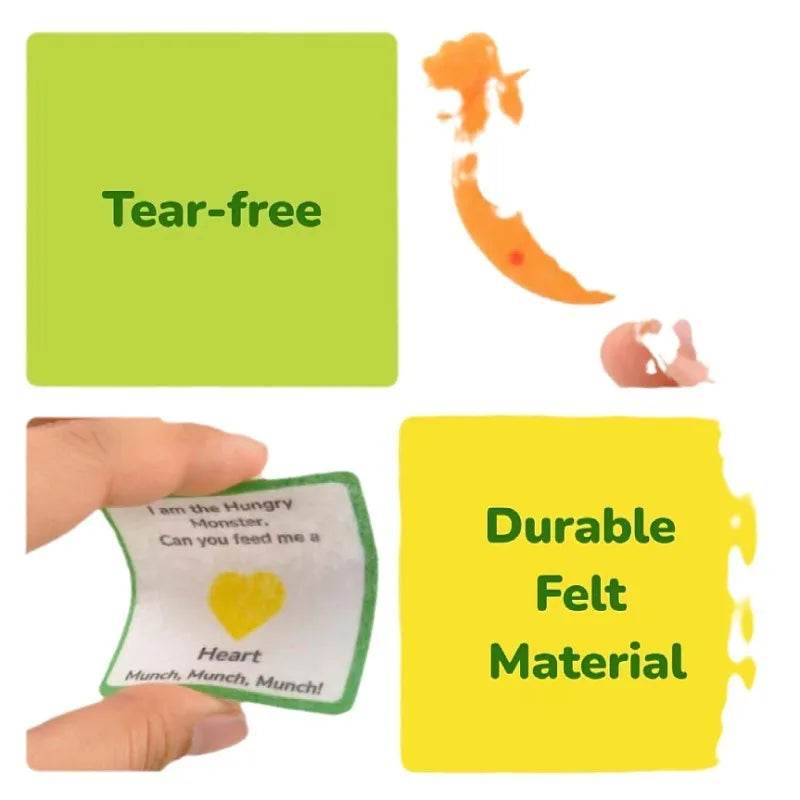 Alphabet Learning Toys Matching Colors Shape Felt Toys Letter Recognition Monster Eating Funny Game Montessori Educational Toys - ToylandEU