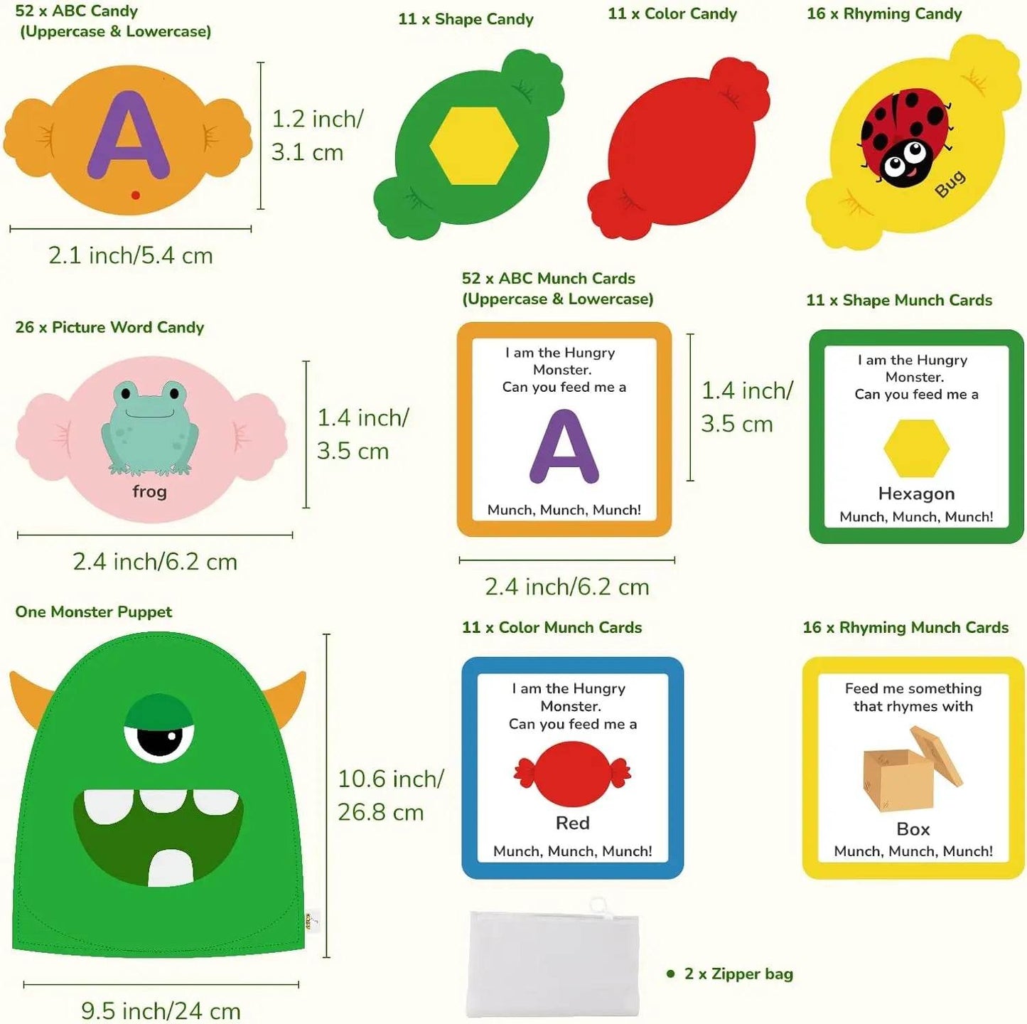 Alphabet Learning Toys Matching Colors Shape Felt Toys Letter Recognition Monster Eating Funny Game Montessori Educational Toys - ToylandEU