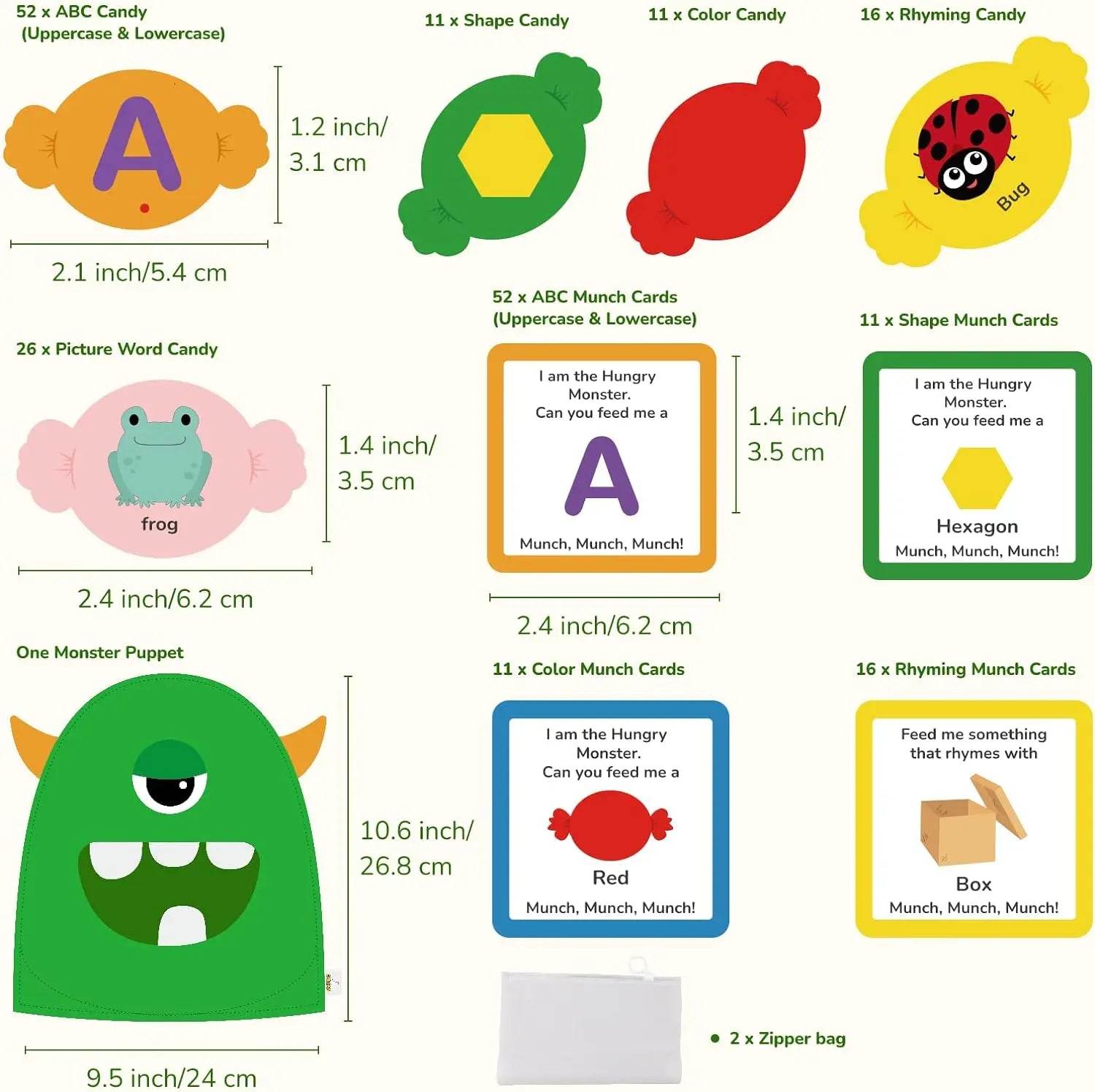 Alphabet Learning Toys Matching Colors Shape Felt Toys Letter Recognition Monster Eating Funny Game Montessori Educational Toys - ToylandEU