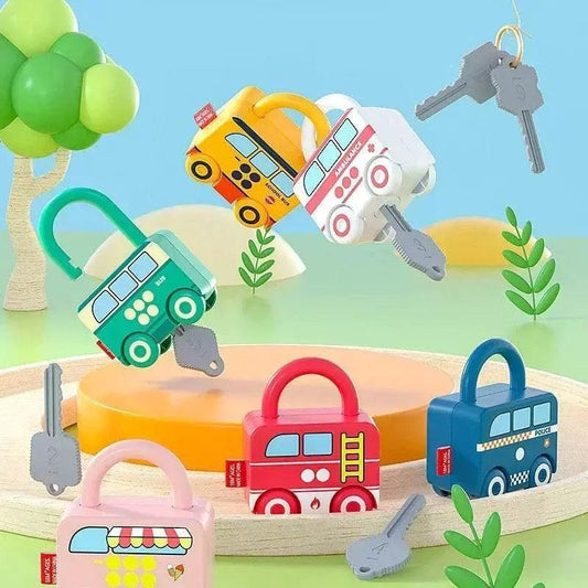  Montessori Alphabet Lock Key Matching Toy For Toddlers Number Matching Educational Word Recognition -  ToylandEU™