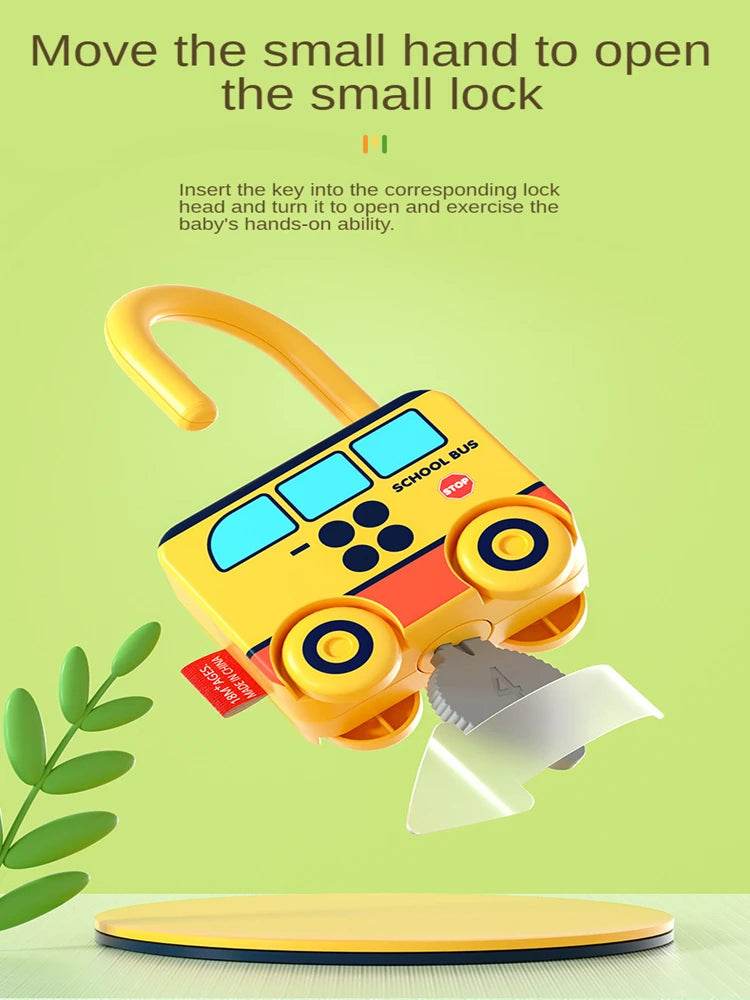 Kids Alphabet Lock Key Matching Educational Toys Montessori Number Matching Locking Toddler Learning Word Homeschool Toys - ToylandEU