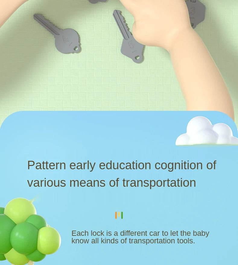 Kids Alphabet Lock Key Matching Educational Toys Montessori Number Matching Locking Toddler Learning Word Homeschool Toys - ToylandEU