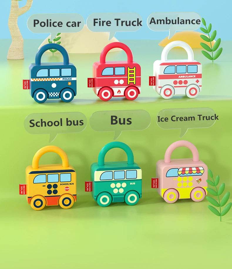 Kids Alphabet Lock Key Matching Educational Toys Montessori Number Matching Locking Toddler Learning Word Homeschool Toys - ToylandEU