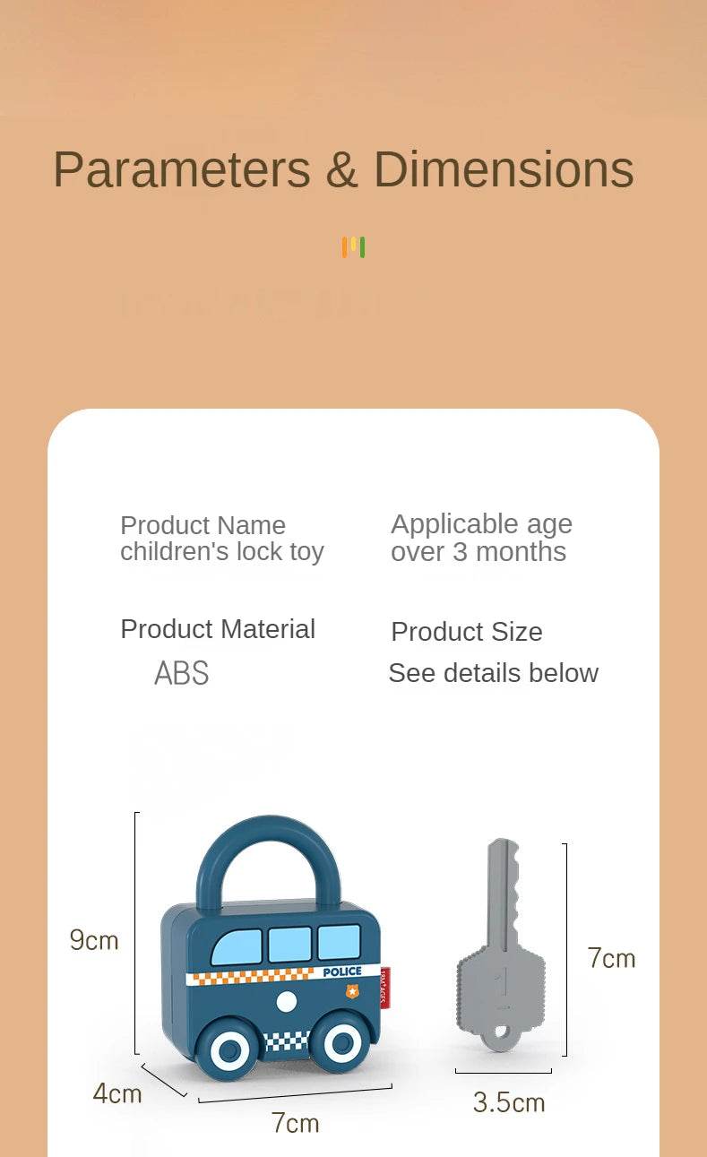 Kids Alphabet Lock Key Matching Educational Toys Montessori Number Matching Locking Toddler Learning Word Homeschool Toys - ToylandEU