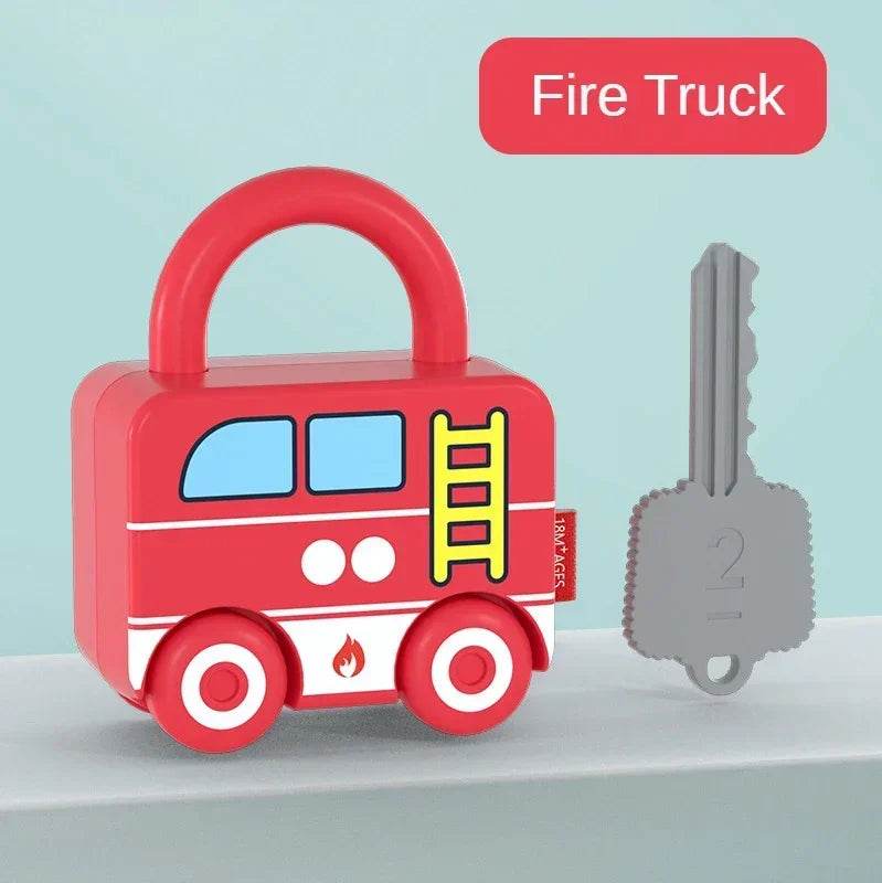Kids Alphabet Lock Key Matching Educational Toys Montessori Number Matching Locking Toddler Learning Word Homeschool Toys - ToylandEU