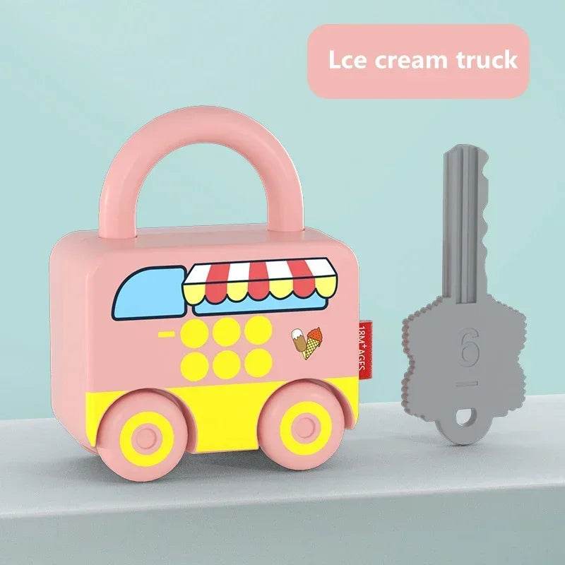Kids Alphabet Lock Key Matching Educational Toys Montessori Number Matching Locking Toddler Learning Word Homeschool Toys - ToylandEU