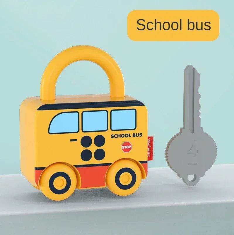 Kids Alphabet Lock Key Matching Educational Toys Montessori Number Matching Locking Toddler Learning Word Homeschool Toys - ToylandEU