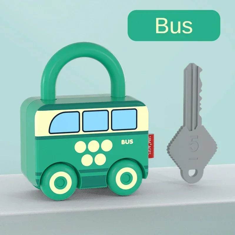 Kids Alphabet Lock Key Matching Educational Toys Montessori Number Matching Locking Toddler Learning Word Homeschool Toys - ToylandEU