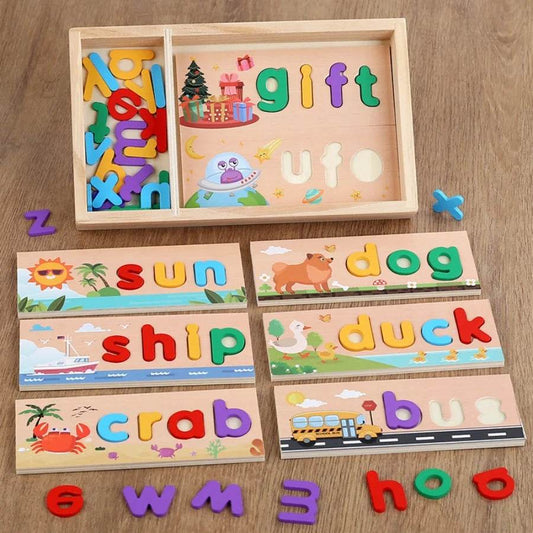 Montessori Alphabet Number Puzzle Colorful for Preschoolers - ToylandEU