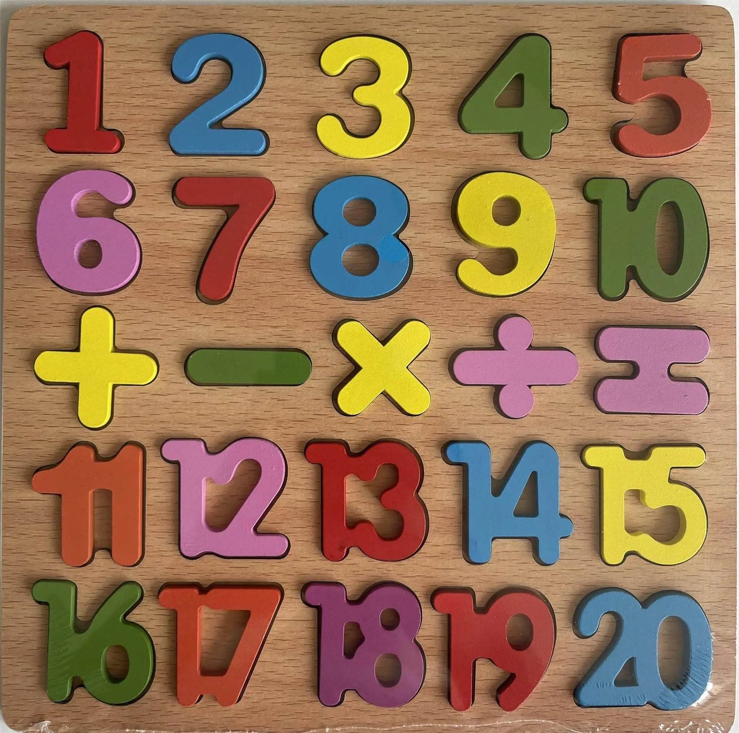 Montessori Educational Baby Toys Colorful Alphabet Number Wooden Puzzles Kids Matching Game - ToylandEU