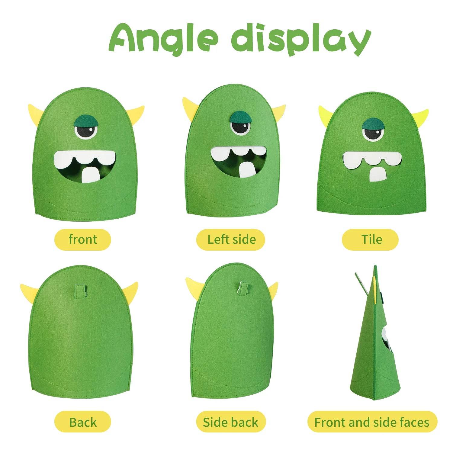 Montessori Alphabet Toy Set 231pcs Felt Monster ABC Letters with Flash Cards for Preschool Kids - ToylandEU