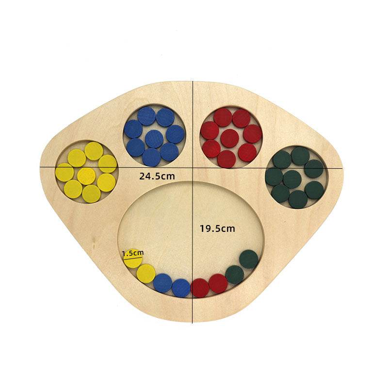 Caixa de brinquedos de desenvolvimento sensorial de madeira aprovada pela Montessori para crianças - ToylandEU