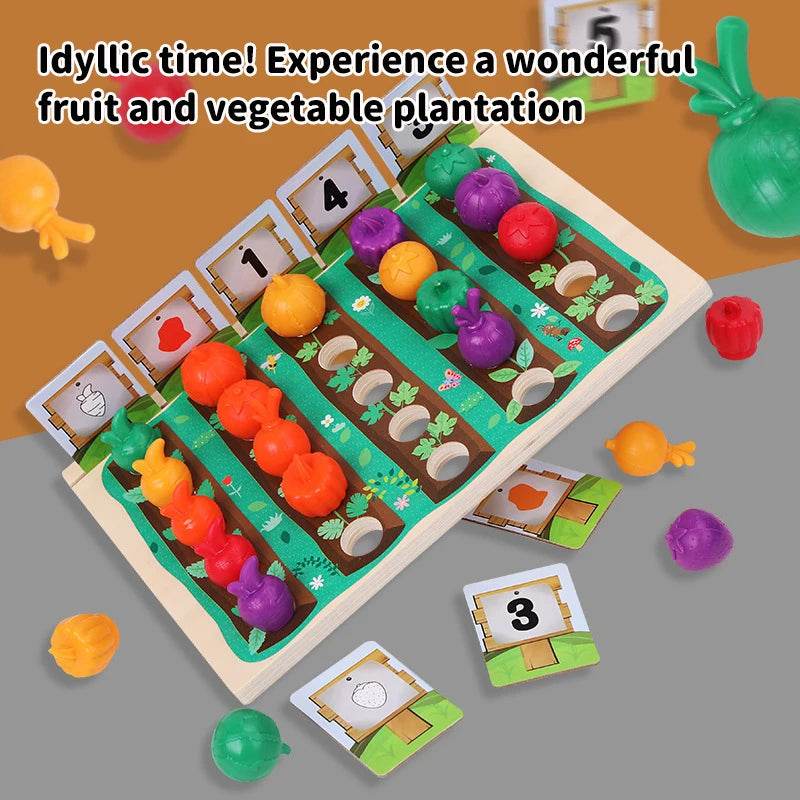 Montessori Baby Colorful Shape Educational Toys Experience Farmer's Uncle Plant Vegetable Toys Training Children Patience Toys - ToylandEU