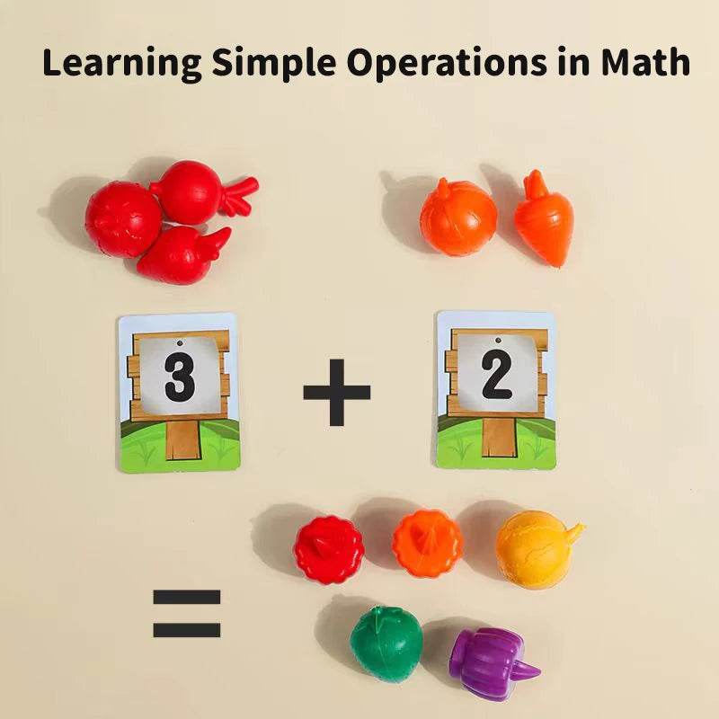 Montessori Baby Colorful Shape Educational Toys Experience Farmer's Uncle Plant Vegetable Toys Training Children Patience Toys - ToylandEU