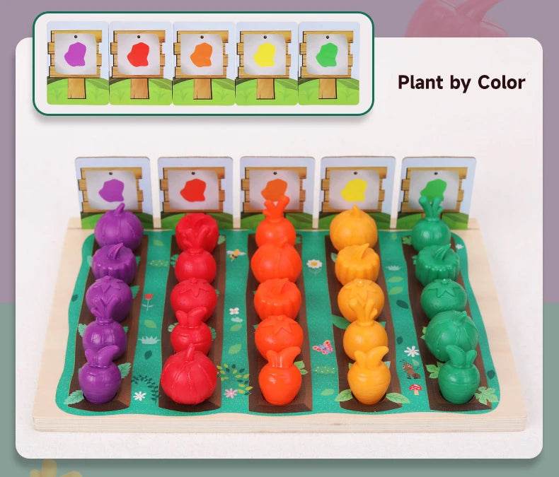 Montessori Baby Colorful Shape Educational Toys Experience Farmer's Uncle Plant Vegetable Toys Training Children Patience Toys - ToylandEU