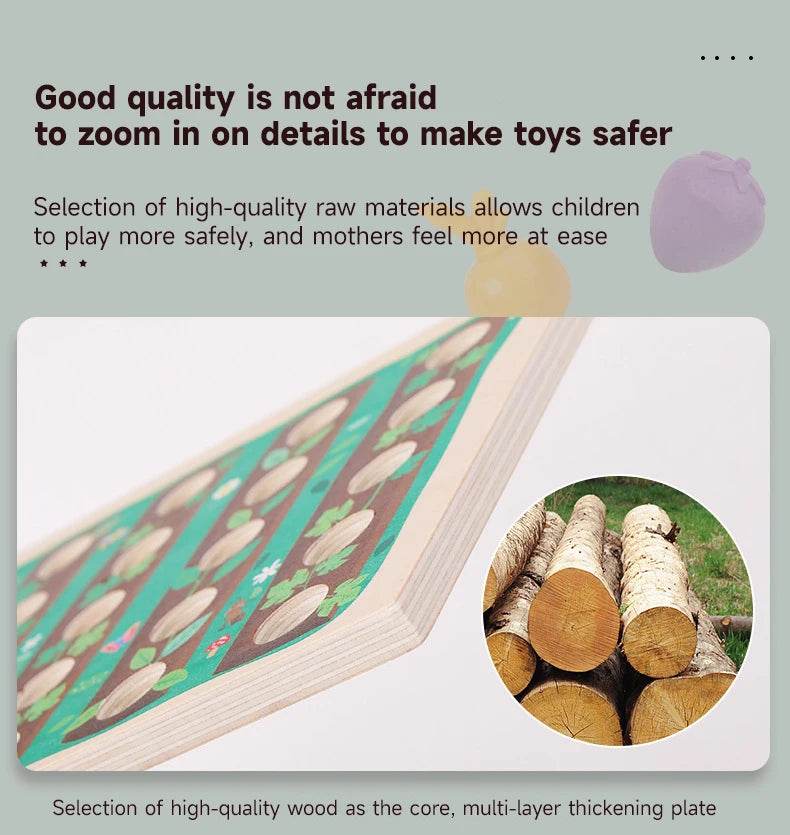 Montessori Baby Colorful Shape Educational Toys Experience Farmer's Uncle Plant Vegetable Toys Training Children Patience Toys - ToylandEU