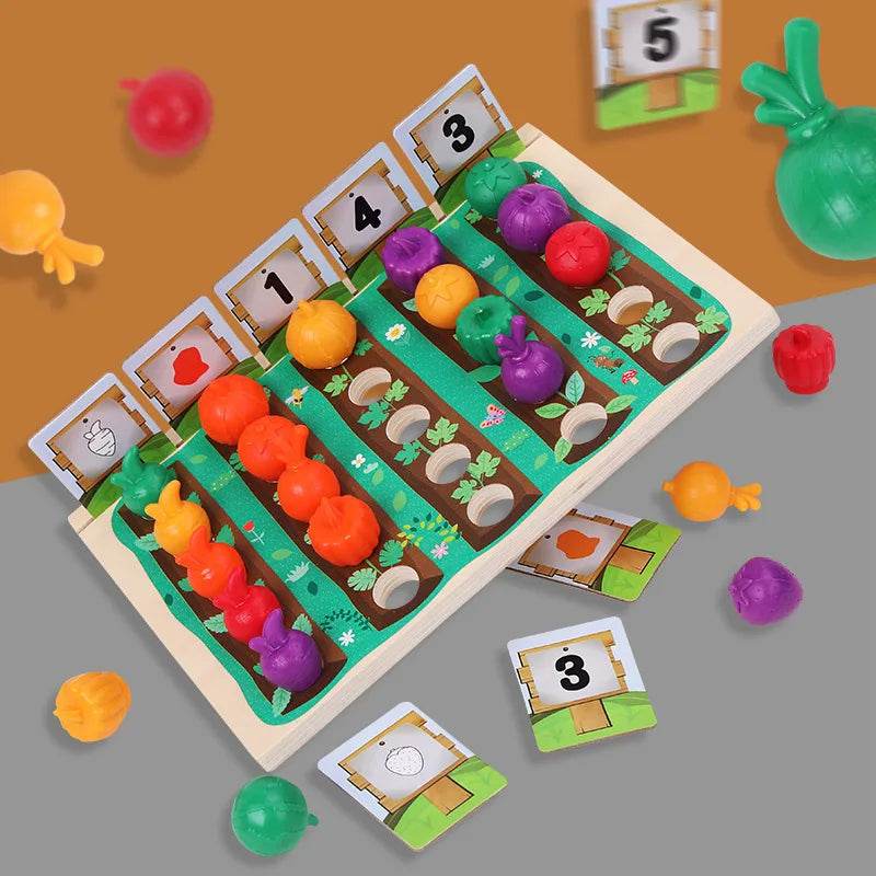 Montessori Baby Colorful Shape Educational Toys Experience Farmer's Uncle Plant Vegetable Toys Training Children Patience Toys - ToylandEU