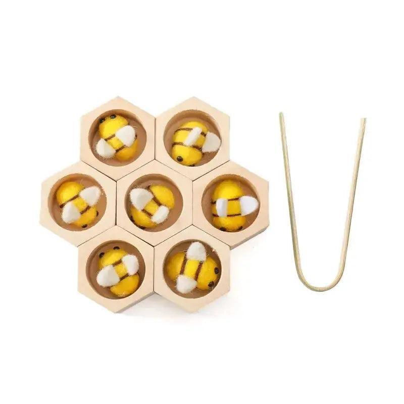  Montessori Bee Wooden Toy Safe For Babies Sensory Play -  ToylandEU™