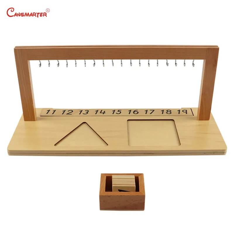 Montessori Wooden Beech Beads Math Learning Toy for Kids Ages 0-6 - ToylandEU