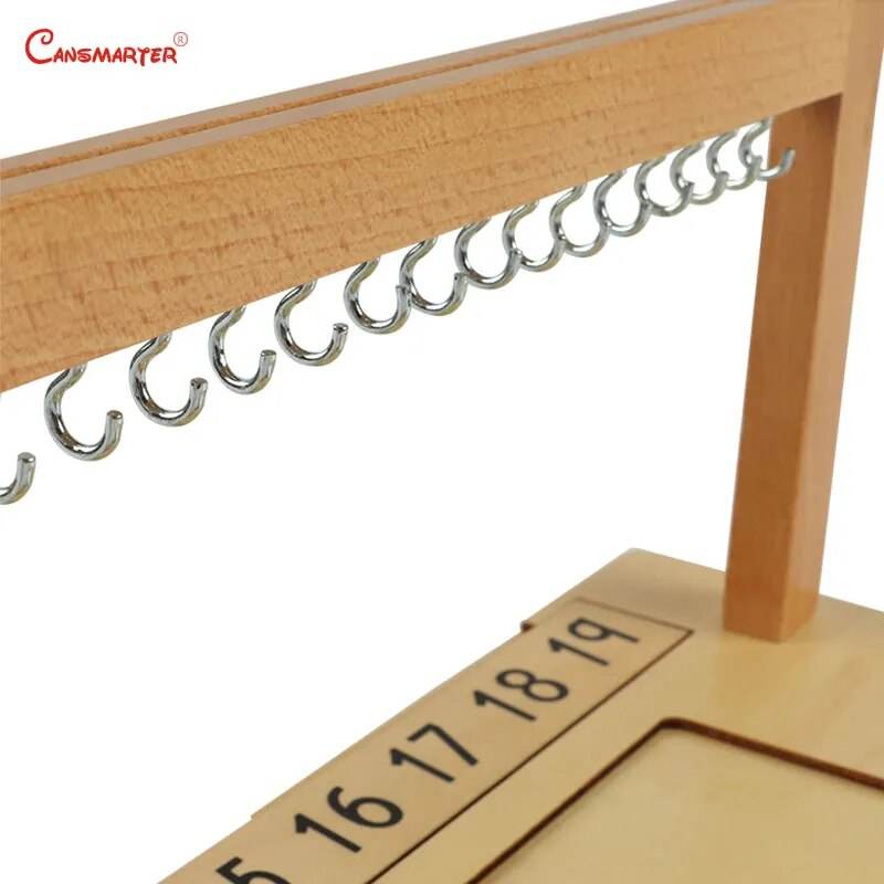 Montessori Wooden Beech Beads Math Learning Toy for Kids Ages 0-6 - ToylandEU