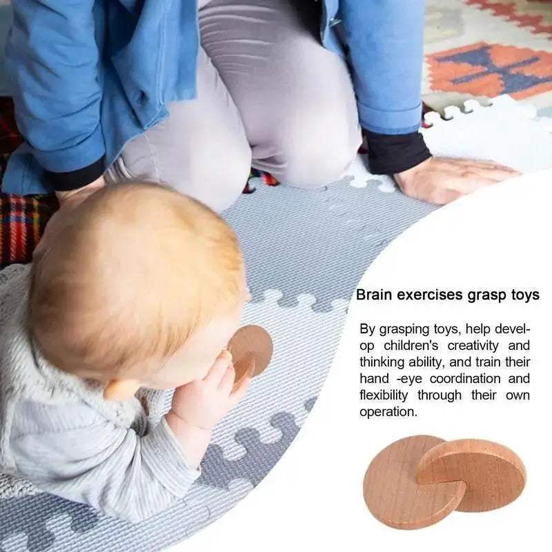 Montessori Beech Wood Interlocking Discs Toy for Toddler Development - ToylandEU