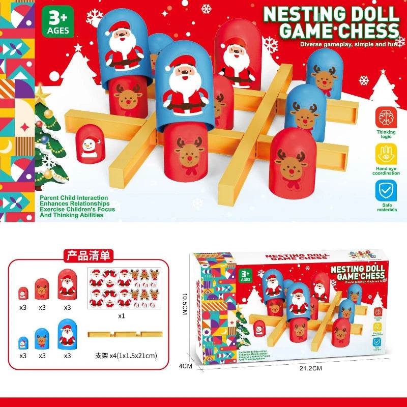 Premium Montessori Board Game with Interactive Three In A Row Feature for Children’s Educational Play - ToylandEU