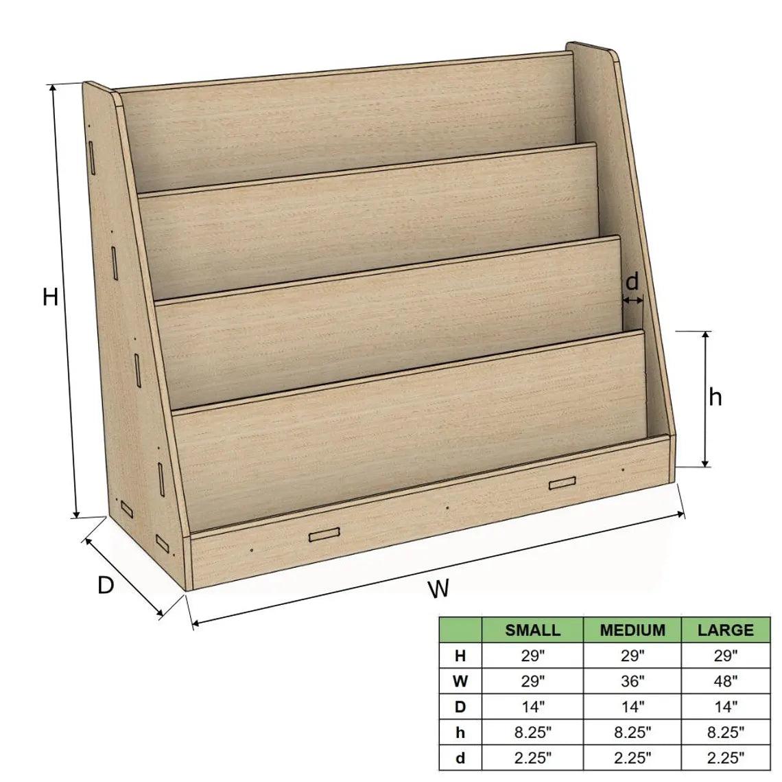 Montessori Bookshelf | Baltic Birch | Toylandeu™