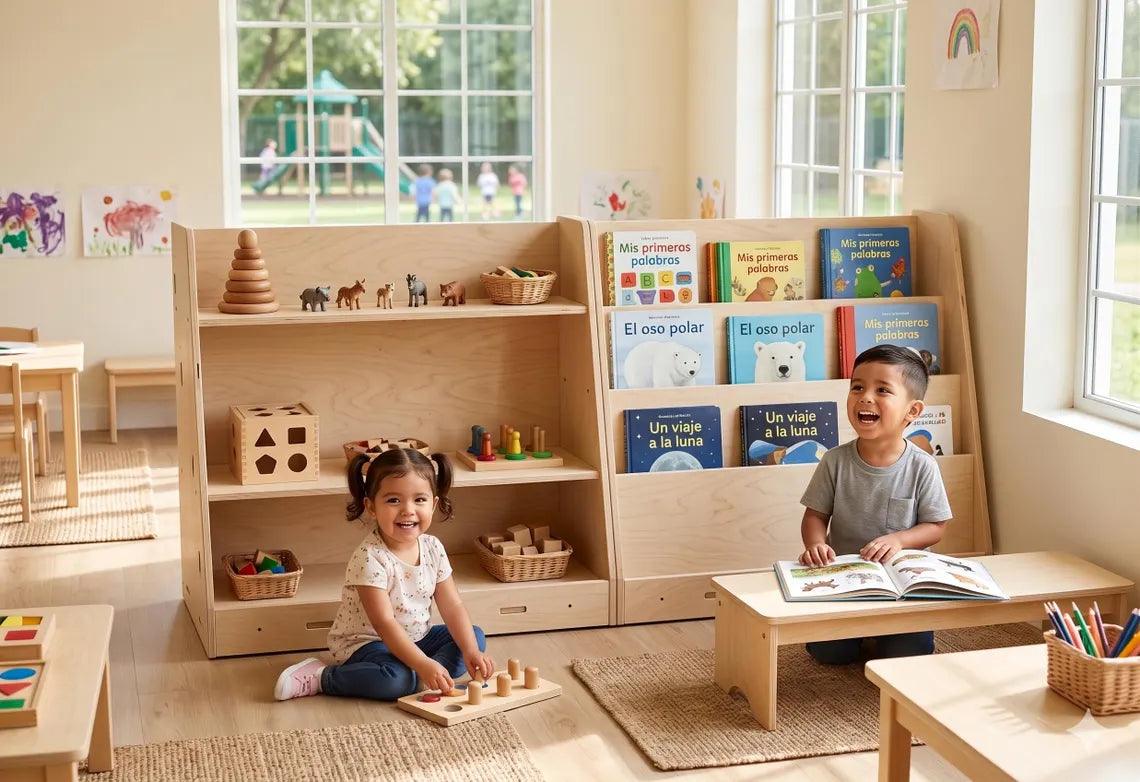 Montessori Bookshelf | Baltic Birch | Toylandeu™