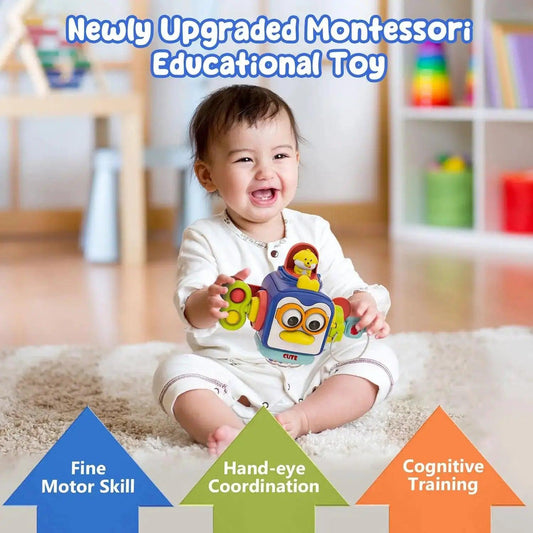  Montessori Busy Board 6in1 Activity Cube For Toddlers -  ToylandEU™