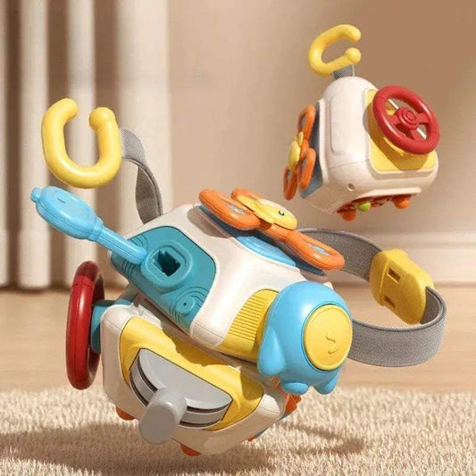  Montessori Busy Board Cube 6 In 1 Sensory Toy Toddlers -  ToylandEU™
