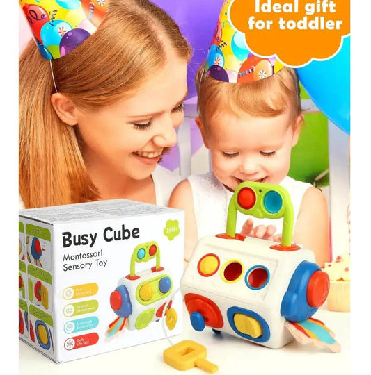  Montessori Busy Board Cube Toddlers Sensory Learning -  ToylandEU™