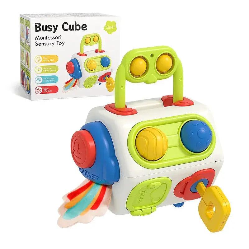  Montessori Busy Board Cube Toddlers Sensory Learning -  ToylandEU™